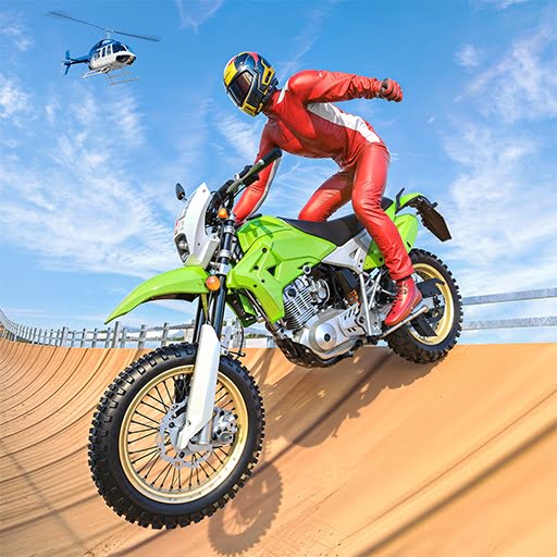 Real Motorbike Super Hero Stunt 3D loading=